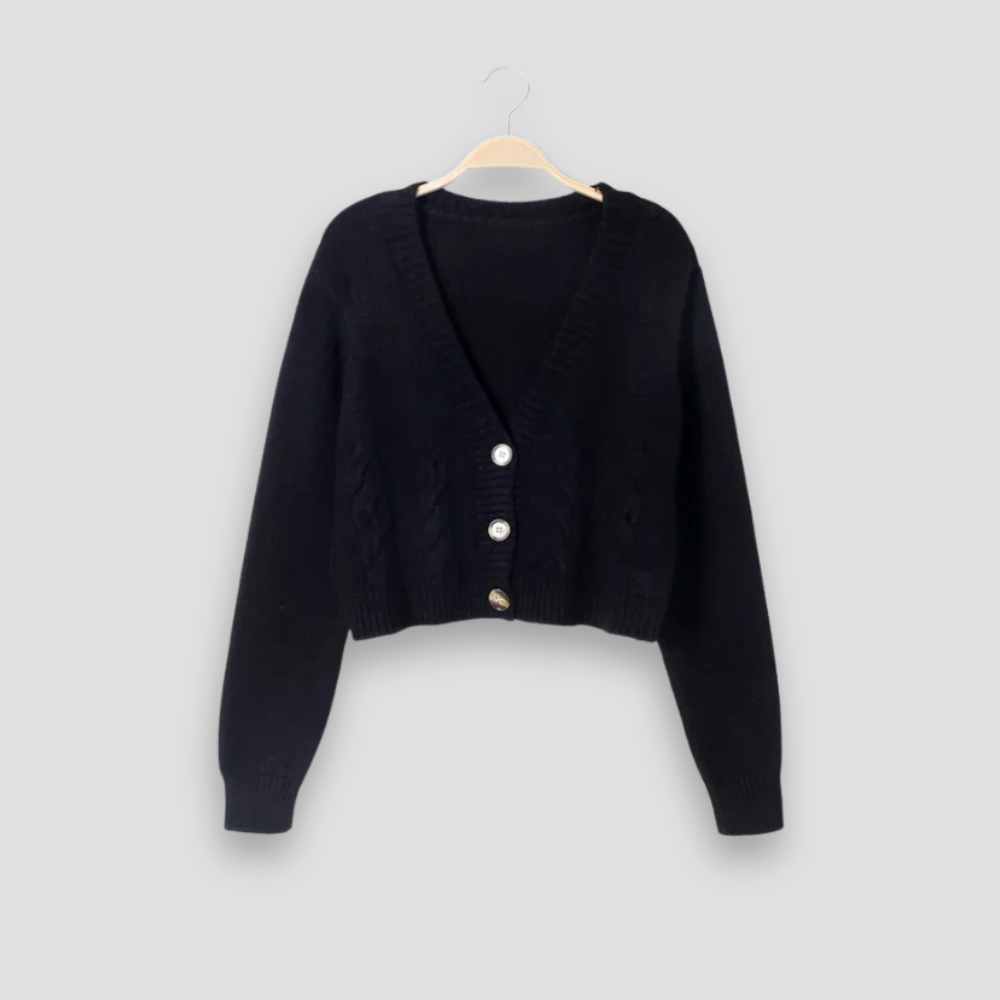 Badhie | Women’s Cropped Cable Knit Cardigan