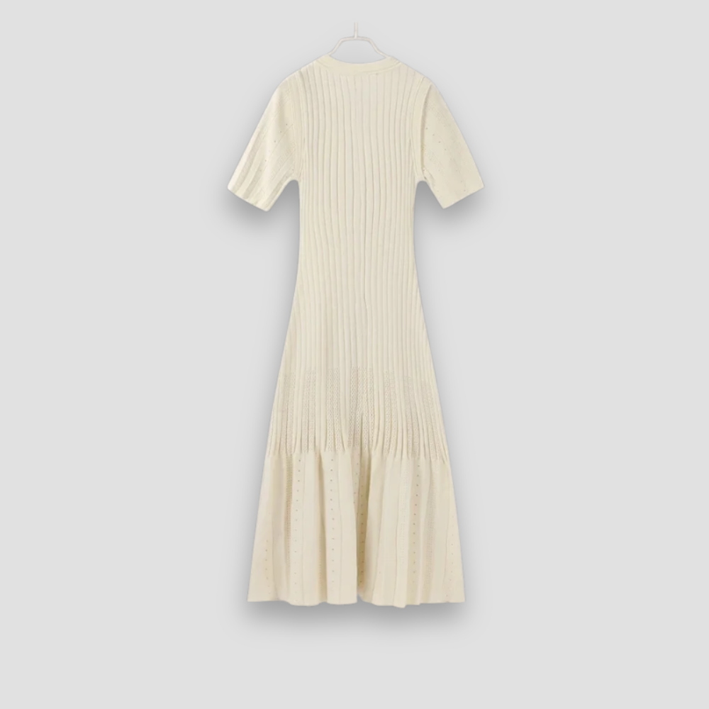 Badhie | Women’s Elegant Button-Down Knit Midi Dress
