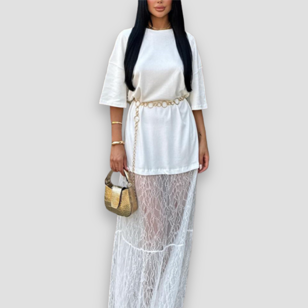 Badhie | Women’s Lace Elegance Maxi Dress
