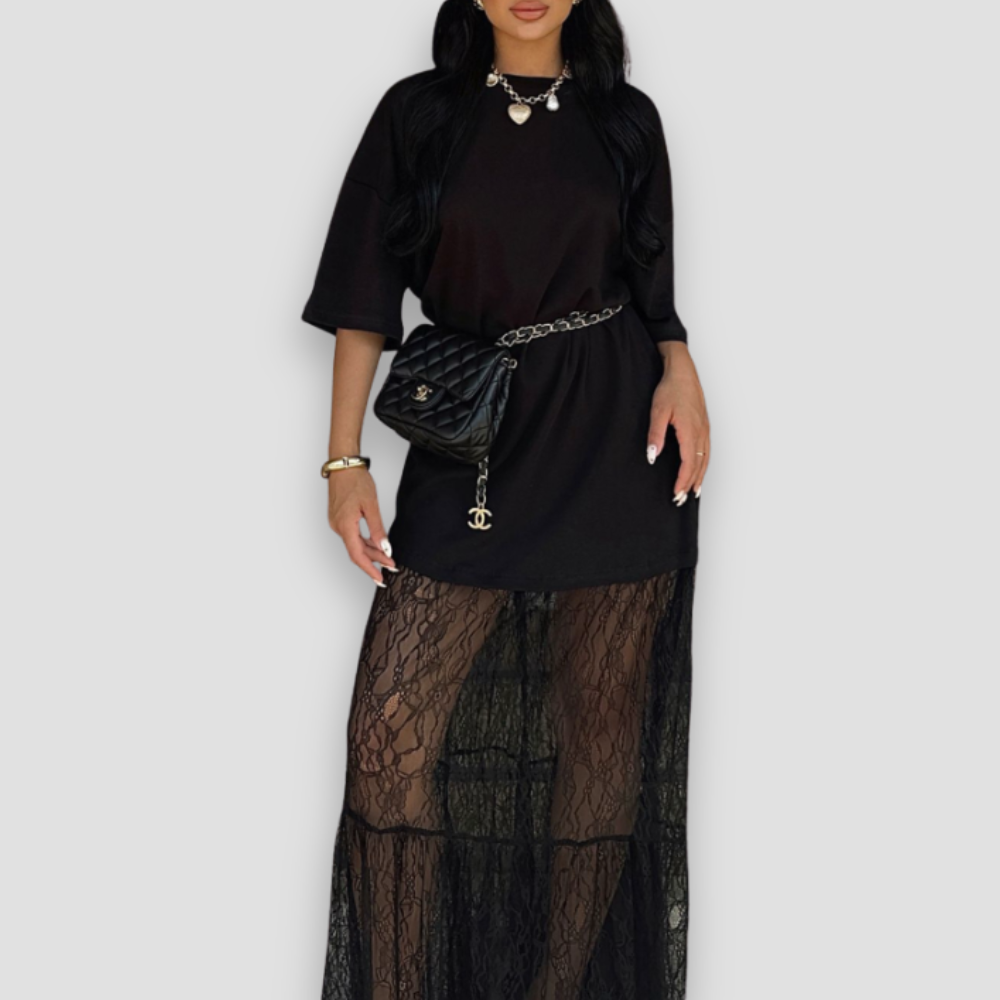 Badhie | Women’s Lace Elegance Maxi Dress