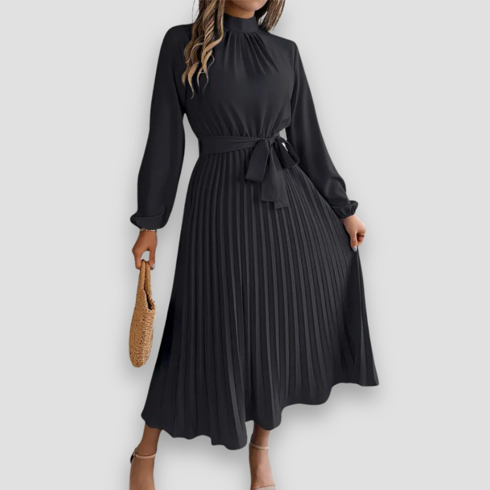 Badhie | Women’s Winter Pleated Midi Dress