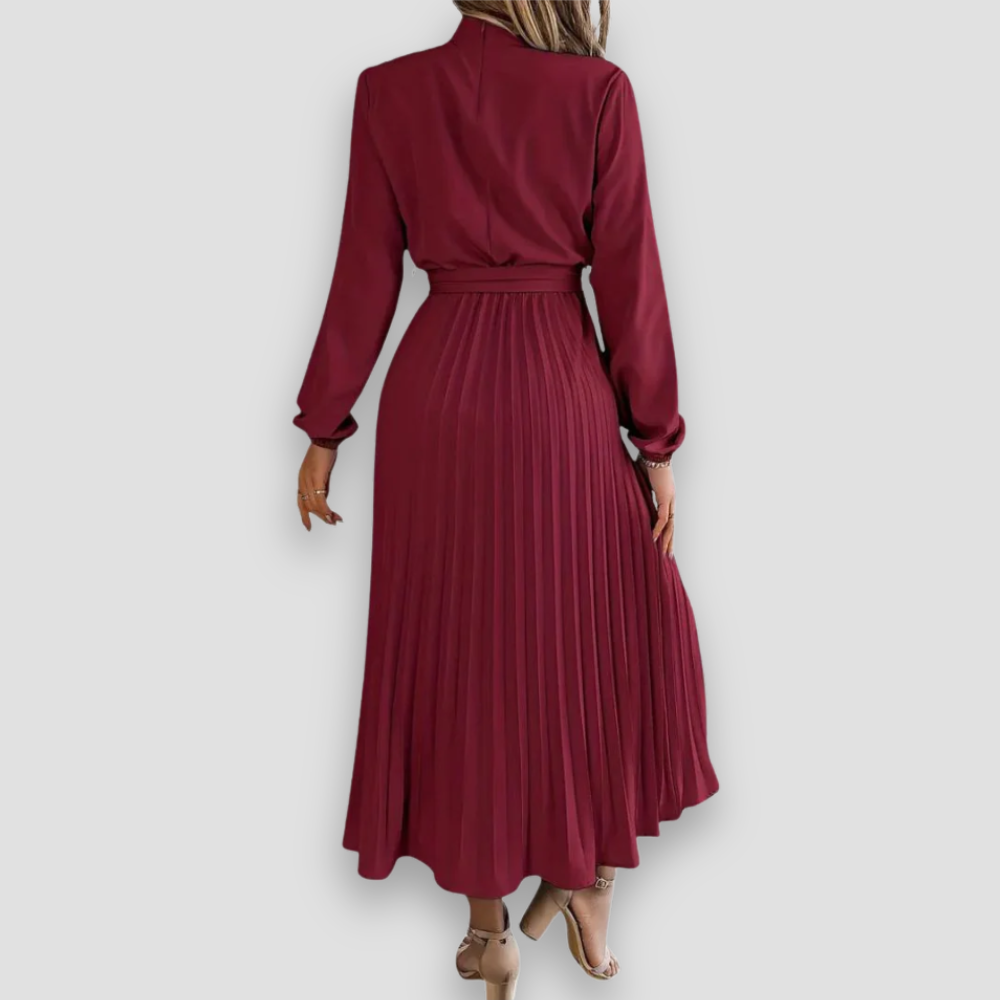 Badhie | Women’s Winter Pleated Midi Dress