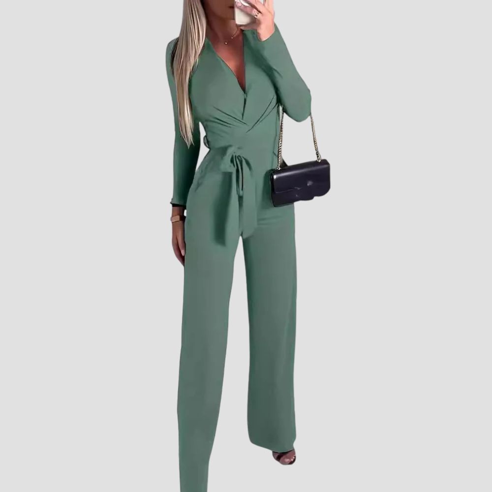 Badhie | Women’s Long Sleeve Wrap Jumpsuit