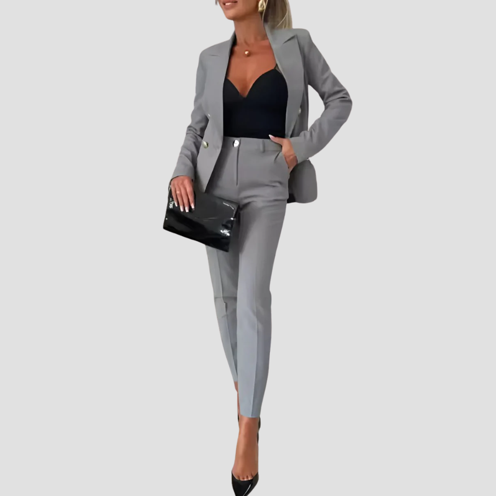 Badhie | Women’s Double-Breasted Tailored Blazer & Pants Set