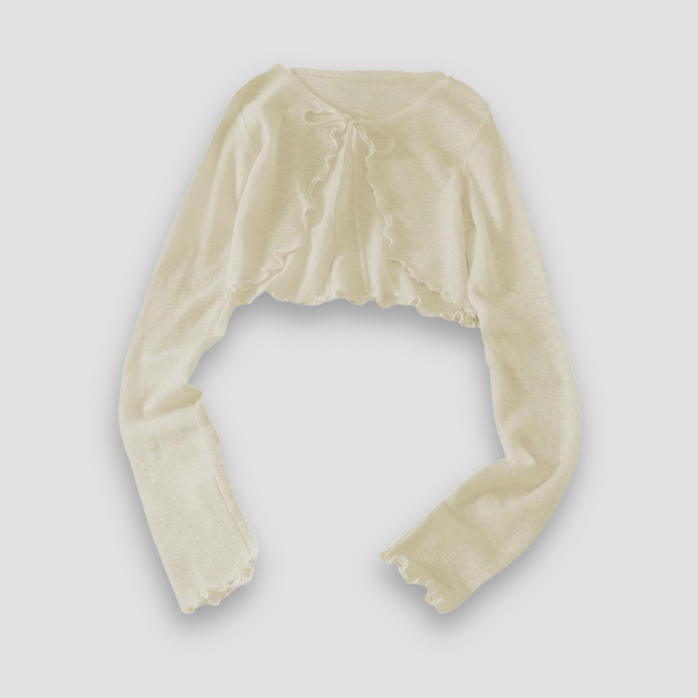 Badhie | Women’s Tie-Front Cropped Cardigan