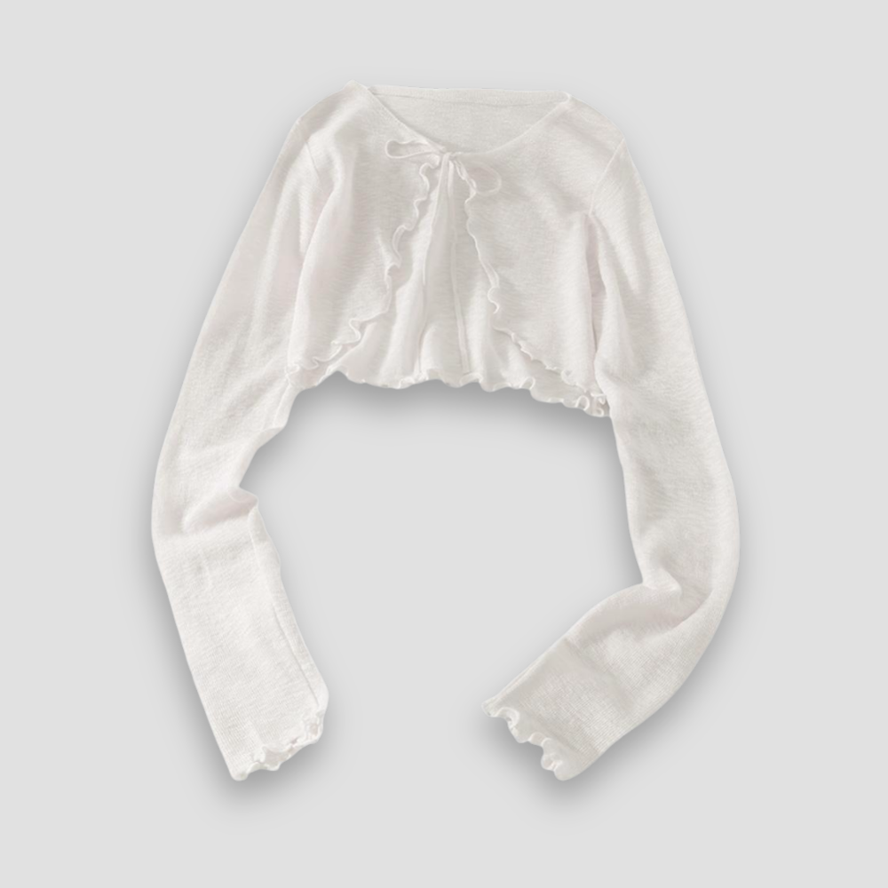 Badhie | Women’s Tie-Front Cropped Cardigan