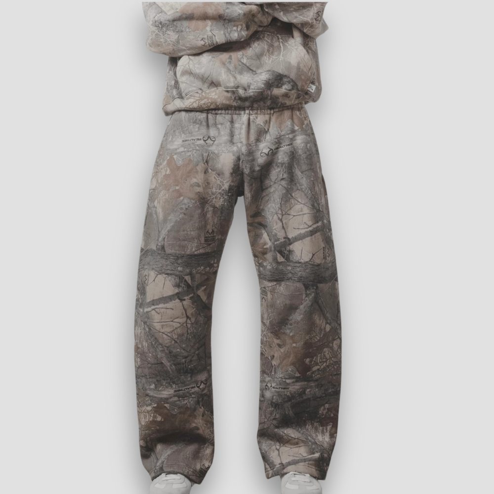 Badhie | Women's Camouflage Hoodie Loose Sweatpants Two-Piece Set