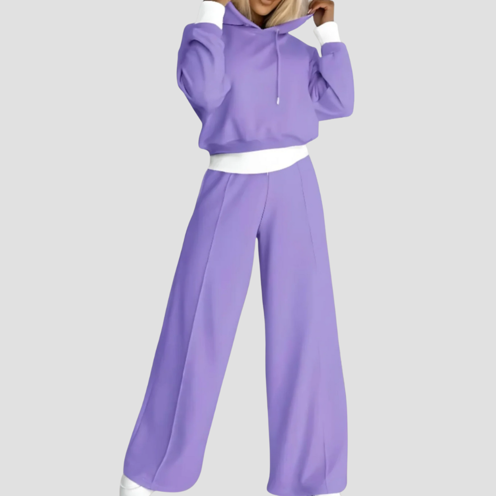 Badhie | Women’s Tracksuit Two-Piece Wide-Leg Hoodie Set