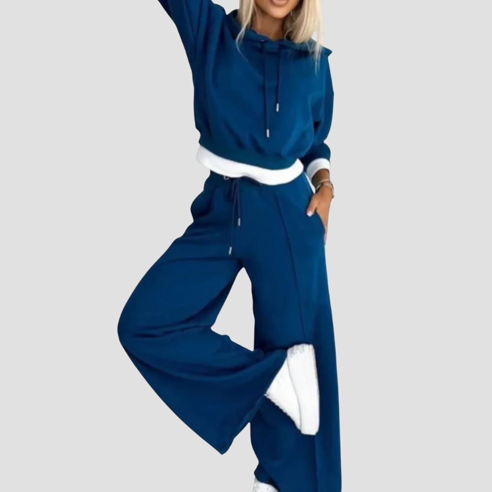 Badhie | Women’s Tracksuit Two-Piece Wide-Leg Hoodie Set