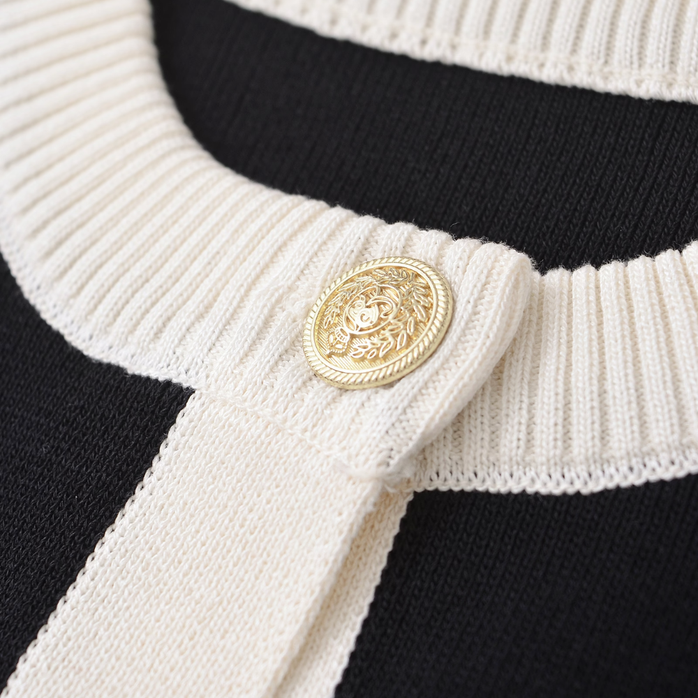 Badhie | Women’s Contrast Trim Short Sleeve Cardigan