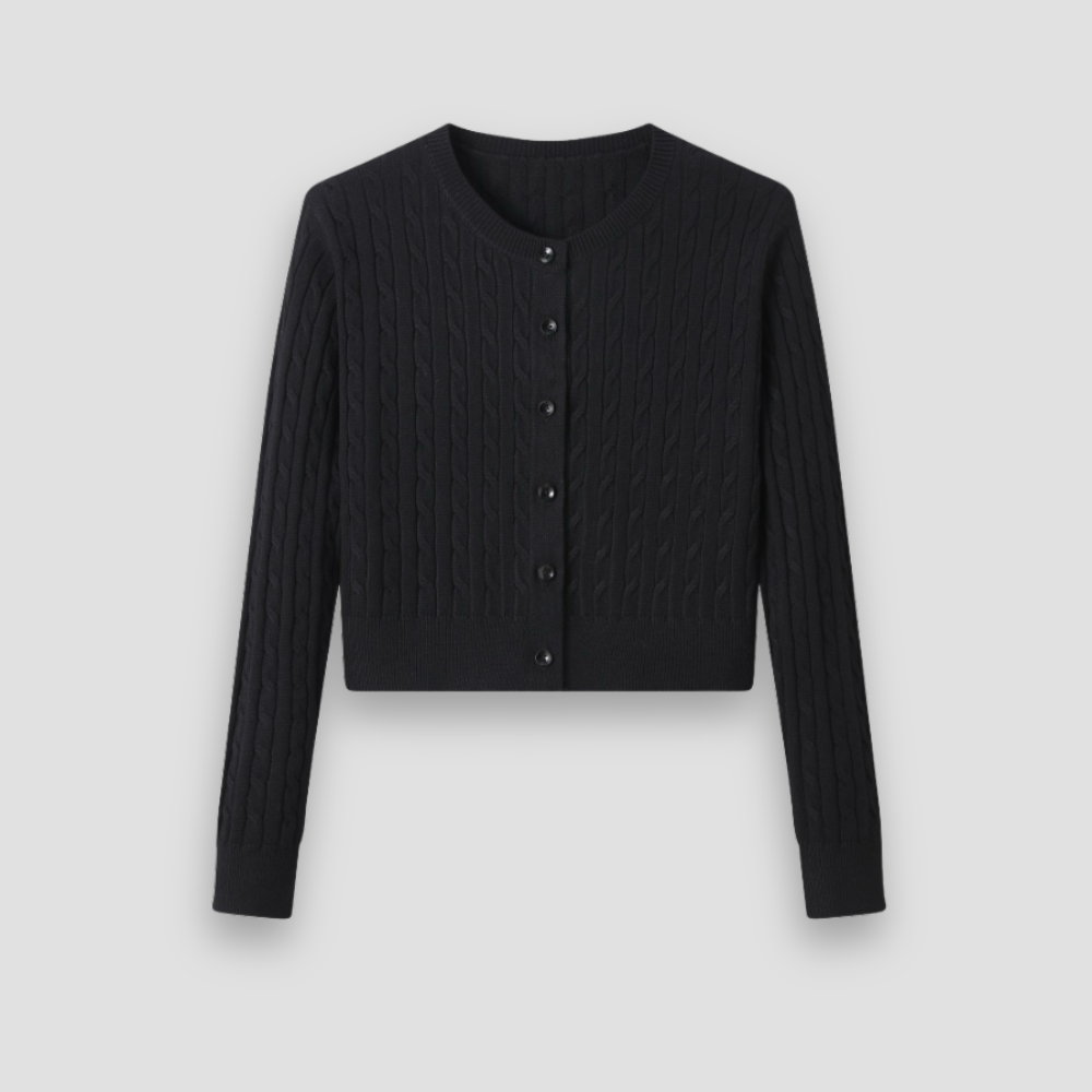 Badhie | Women’s Cropped Cable Knit Cardigan