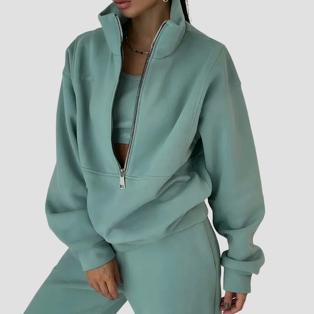 Badhie | Women’s Half-Zip Oversized Lounge Set