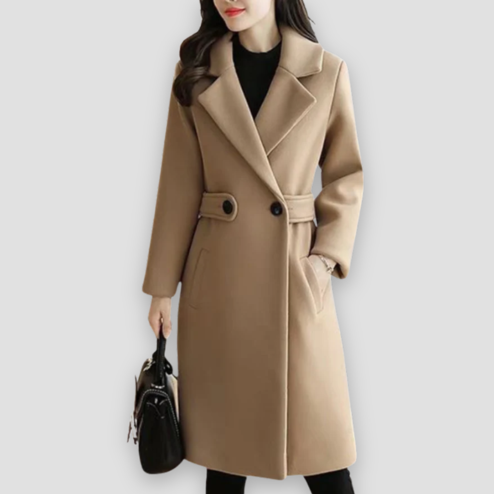 Badhie | Women’s Elegant Wool Winter Trench Coat