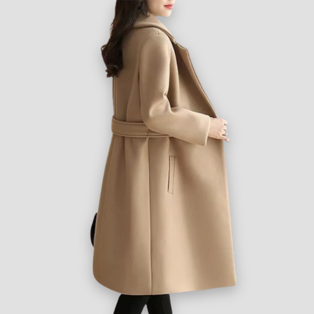 Badhie | Women’s Elegant Wool Winter Trench Coat