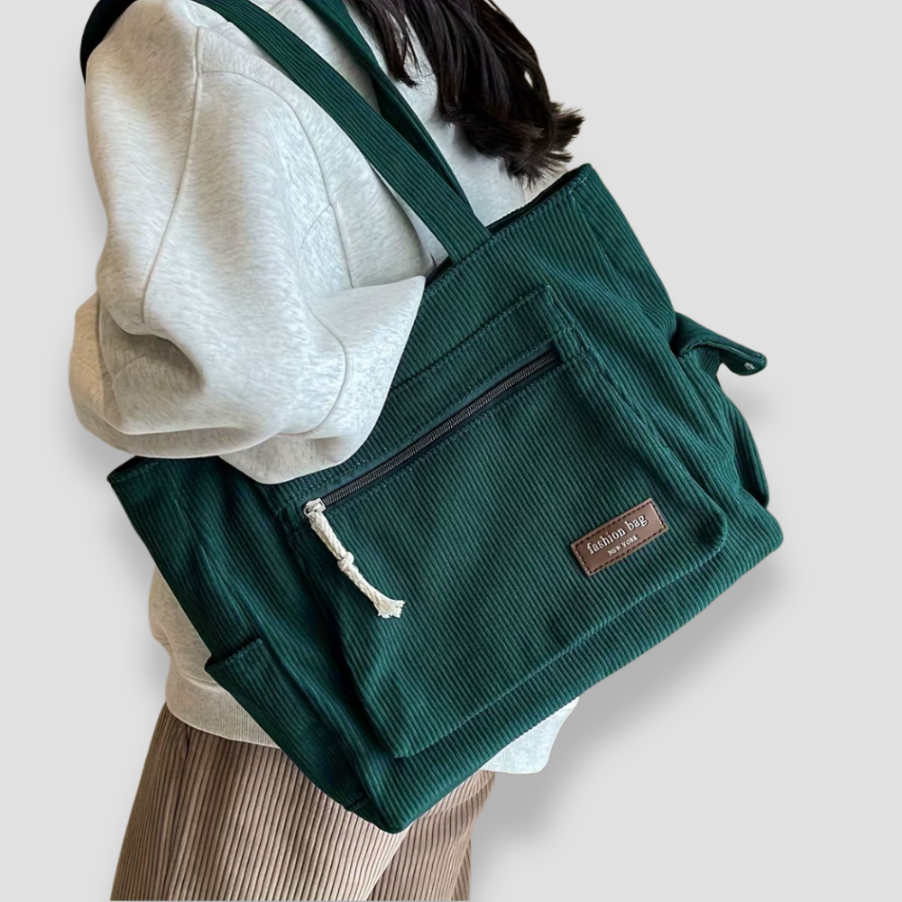 Badhie | Women’s Corduroy Utility Tote Bag