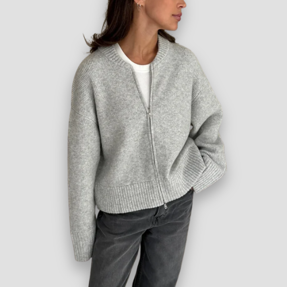 Badhie | Women’s Zip-Up Knit Cardigan