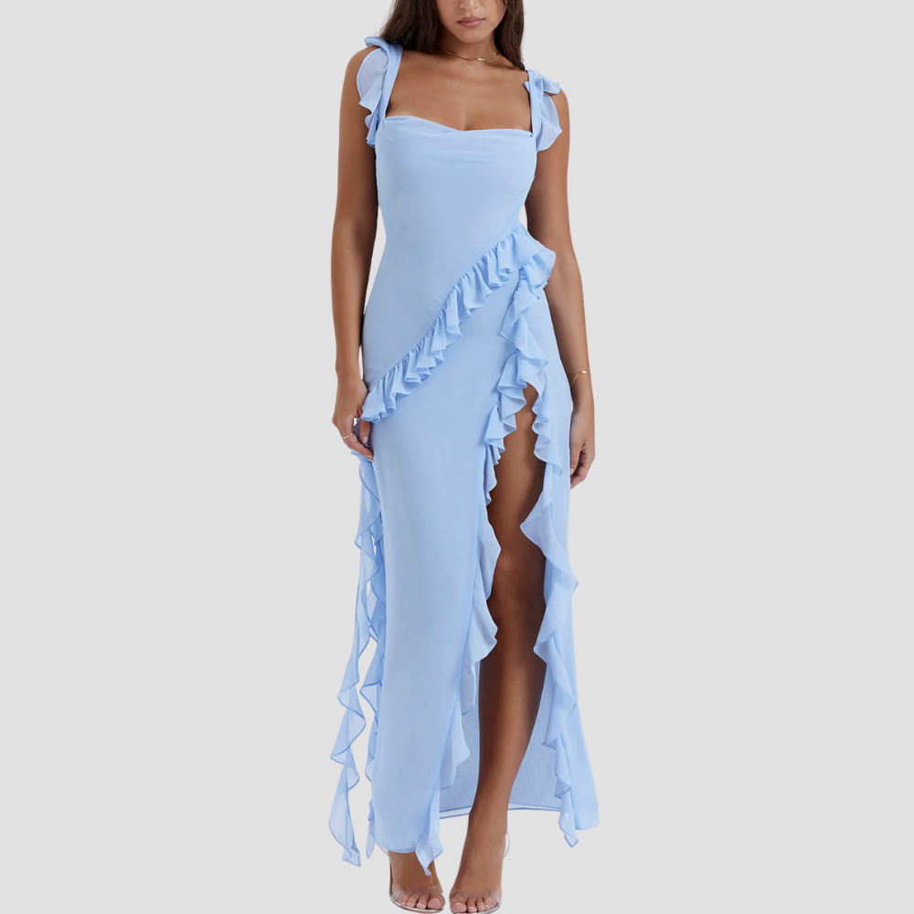 Badhie | Women’s Ruffle Cascade Evening Gown