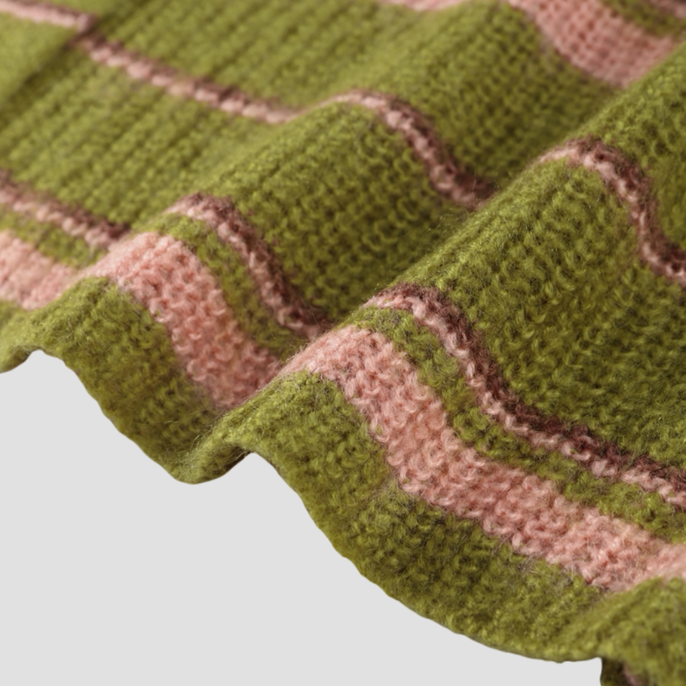 Badhie | Women’s Striped Oversized Knit Cardigan