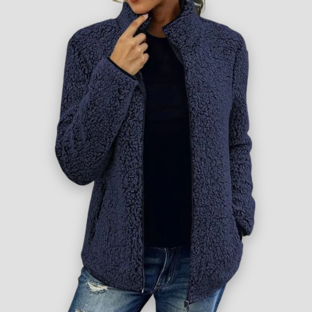 Badhie | Women’s Winter Jacket Plush Zip-Up Sherpa Jacket