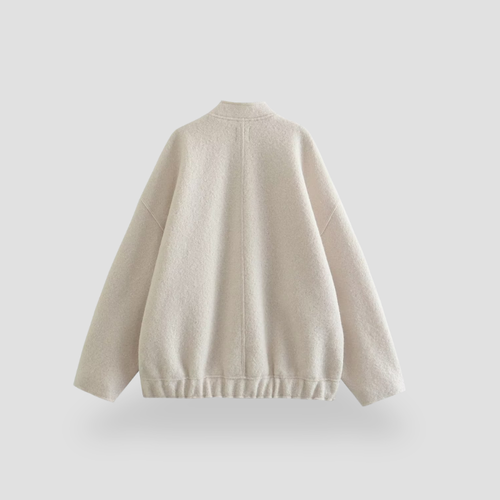 Badhie | Women's Oversized Pockets Long Sleeve Bomber Jacket