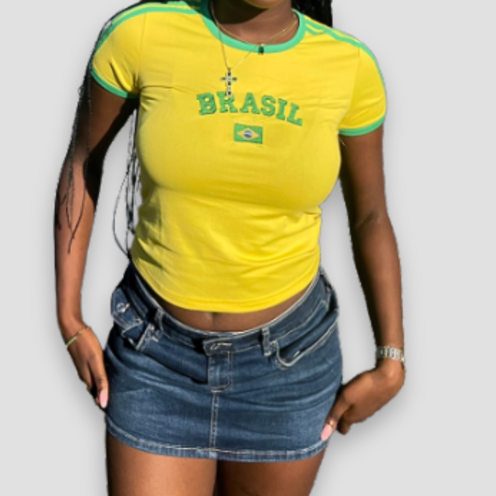Badhie | Women’s Brasil Cropped Tee