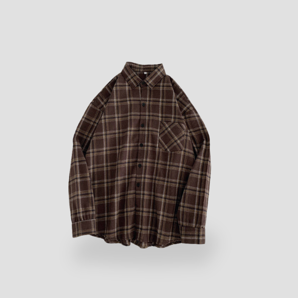 Badhie | Women's Oversized Plaid Flannel Shirt