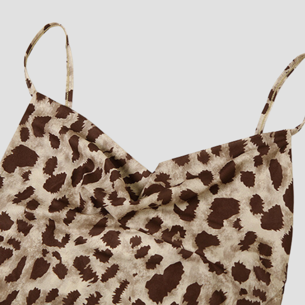 Badhie | Women's Maxi Leopard Long Dress