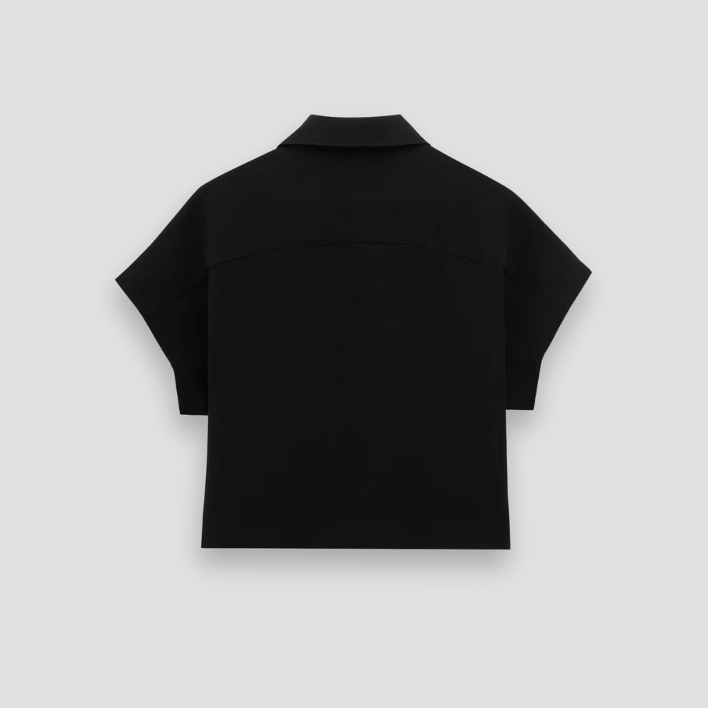 Badhie | Women's Cropped Zip Polo Top