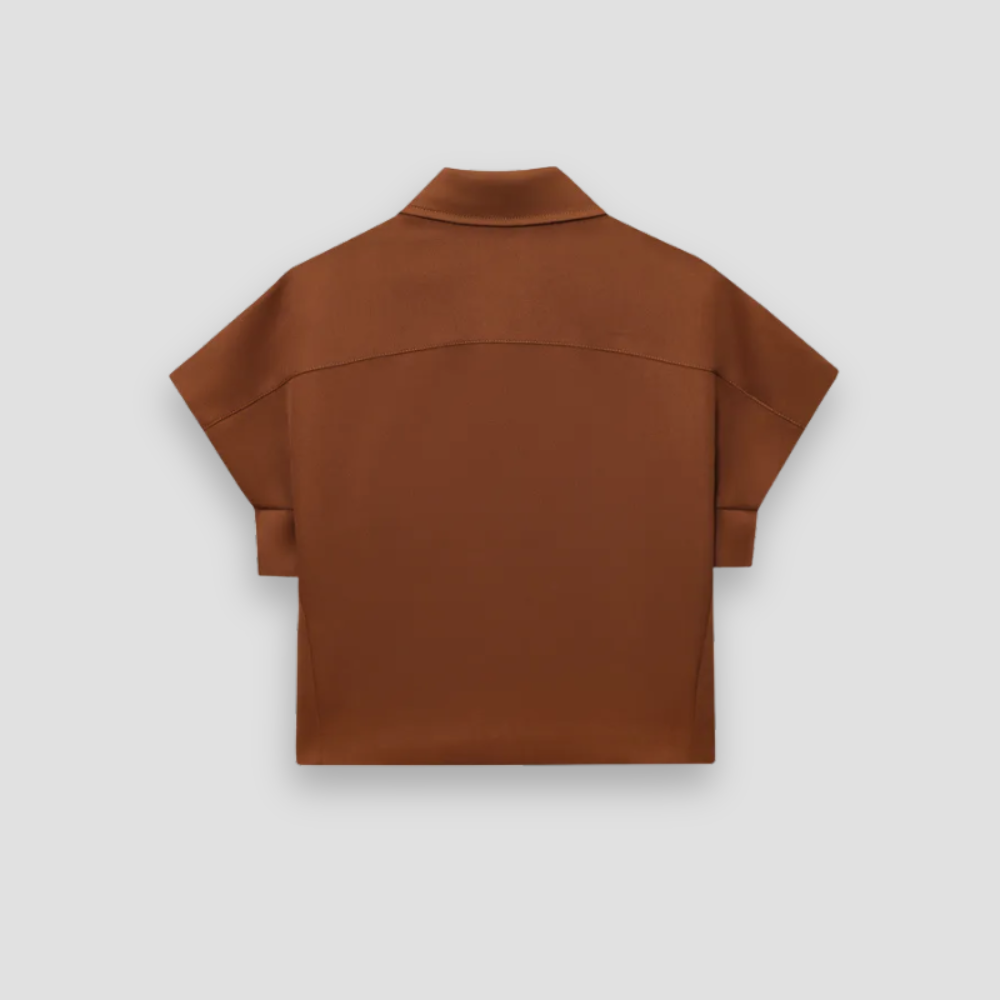 Badhie | Women's Cropped Zip Polo Top