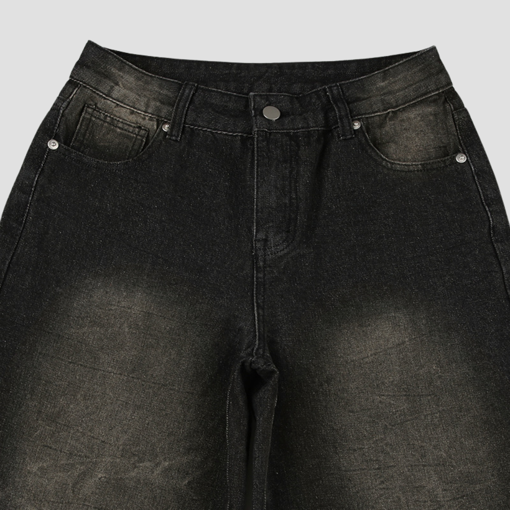 Badhie | Women’s Ombre Washed Wide-Leg Jeans