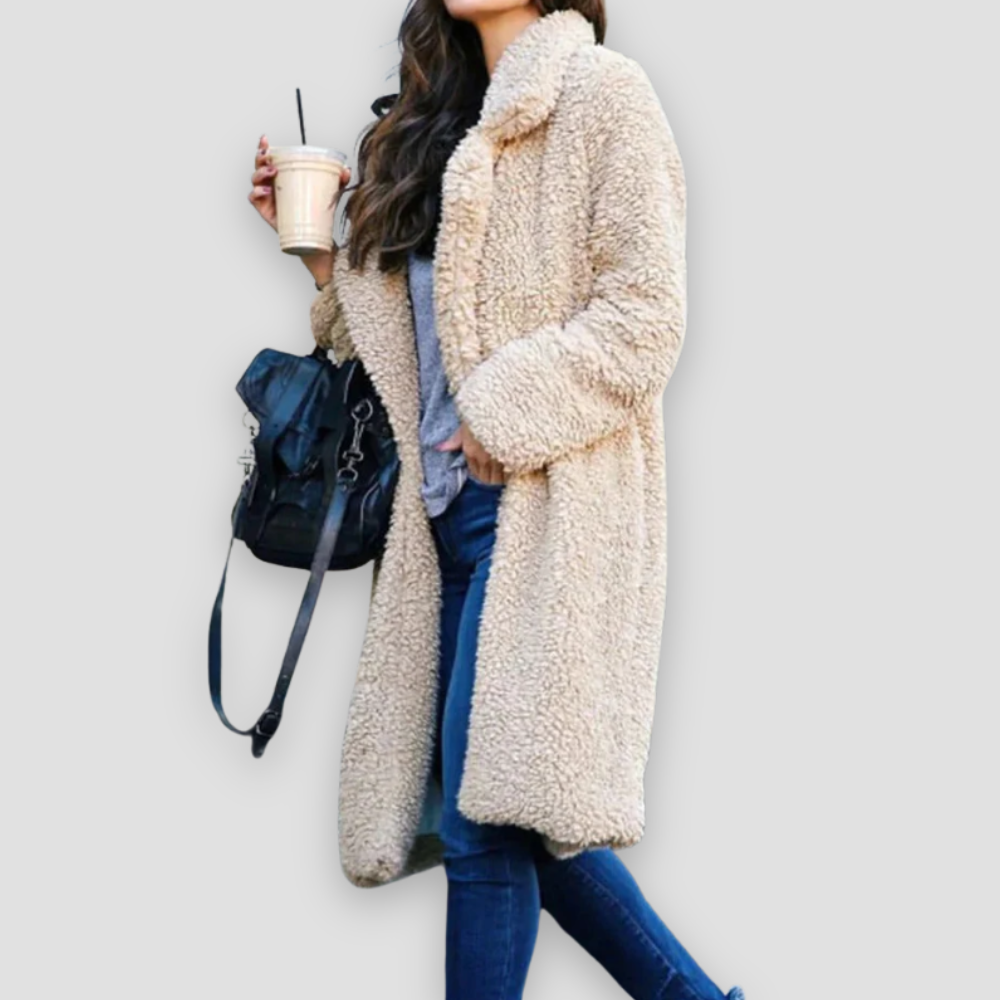 Badhie | Women’s Long Winter Teddy Fleece Coat