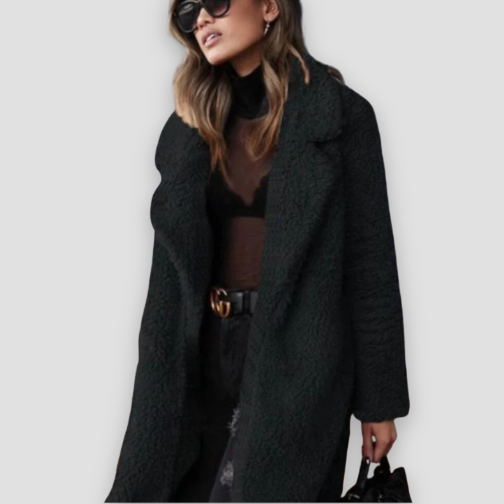 Badhie | Women’s Long Winter Teddy Fleece Coat