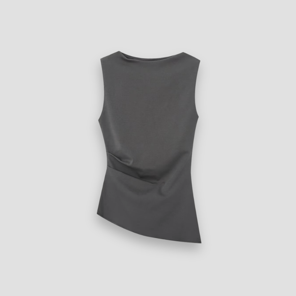 Badhie | Women’s Asymmetric Sculpt Knit Tank Top