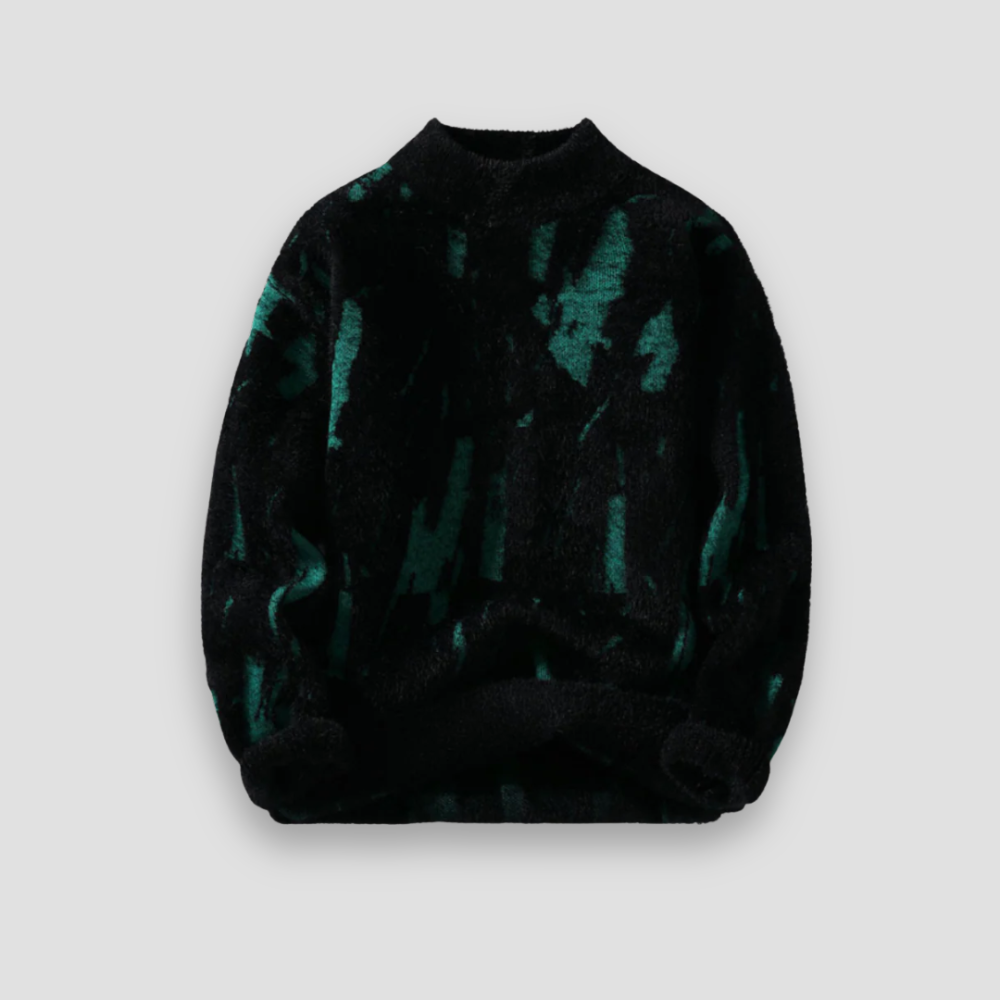 Badhie | Women’s Jumper Abstract Fuzzy Knit Sweater