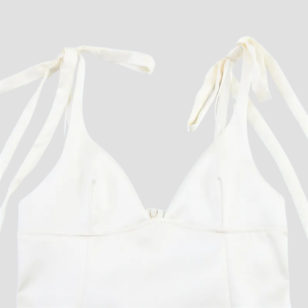 Badhie | Women’s Tie-Strap Bow Corset Cami Top