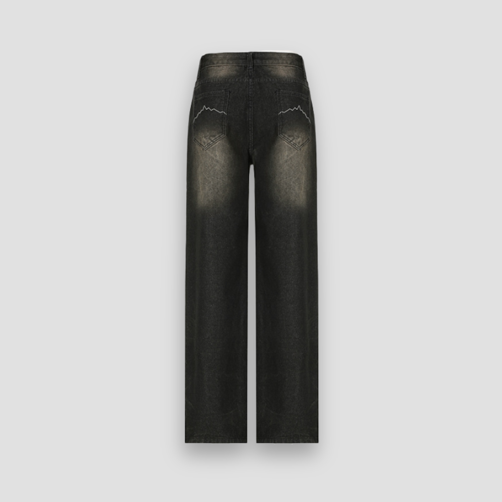 Badhie | Women’s Ombre Washed Wide-Leg Jeans