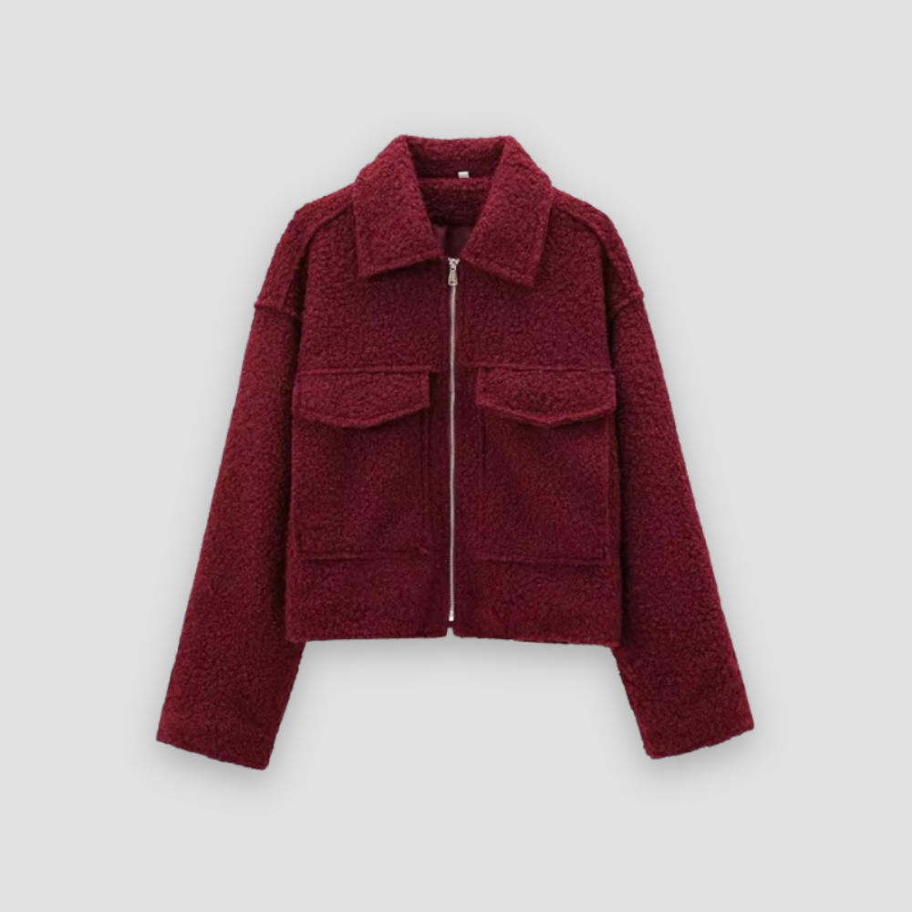 Badhie | Women’s Chic Cropped Zipper Utility Jacket