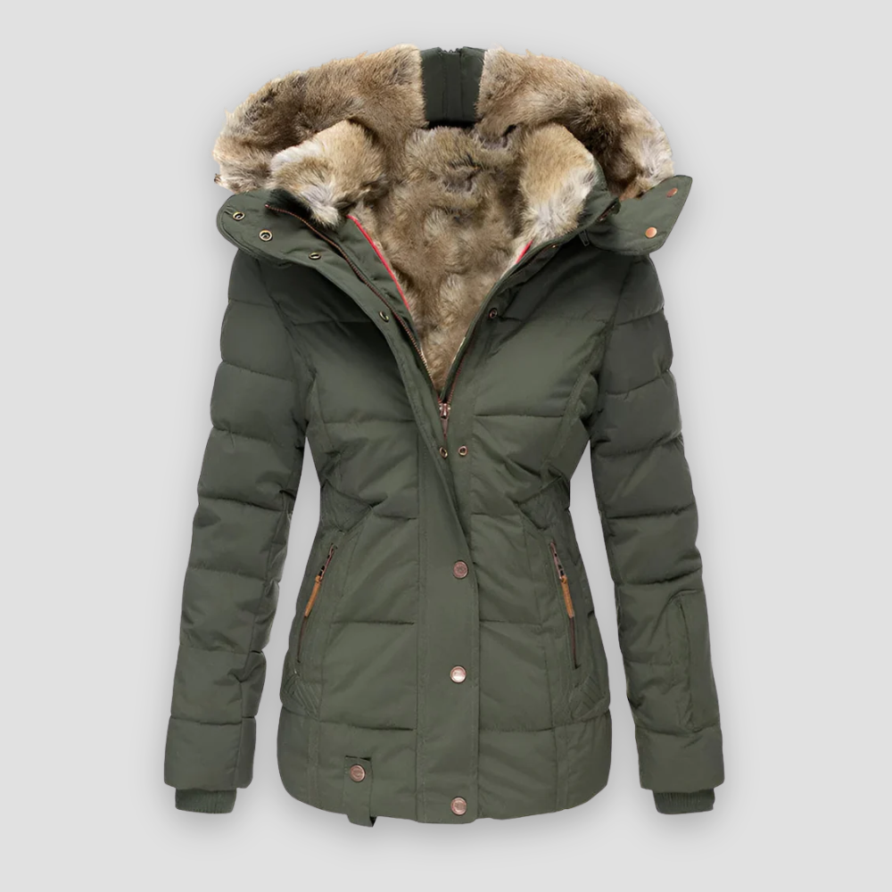 Badhie | Women’s Luxe Winter Fur-Lined Puffer Jacket