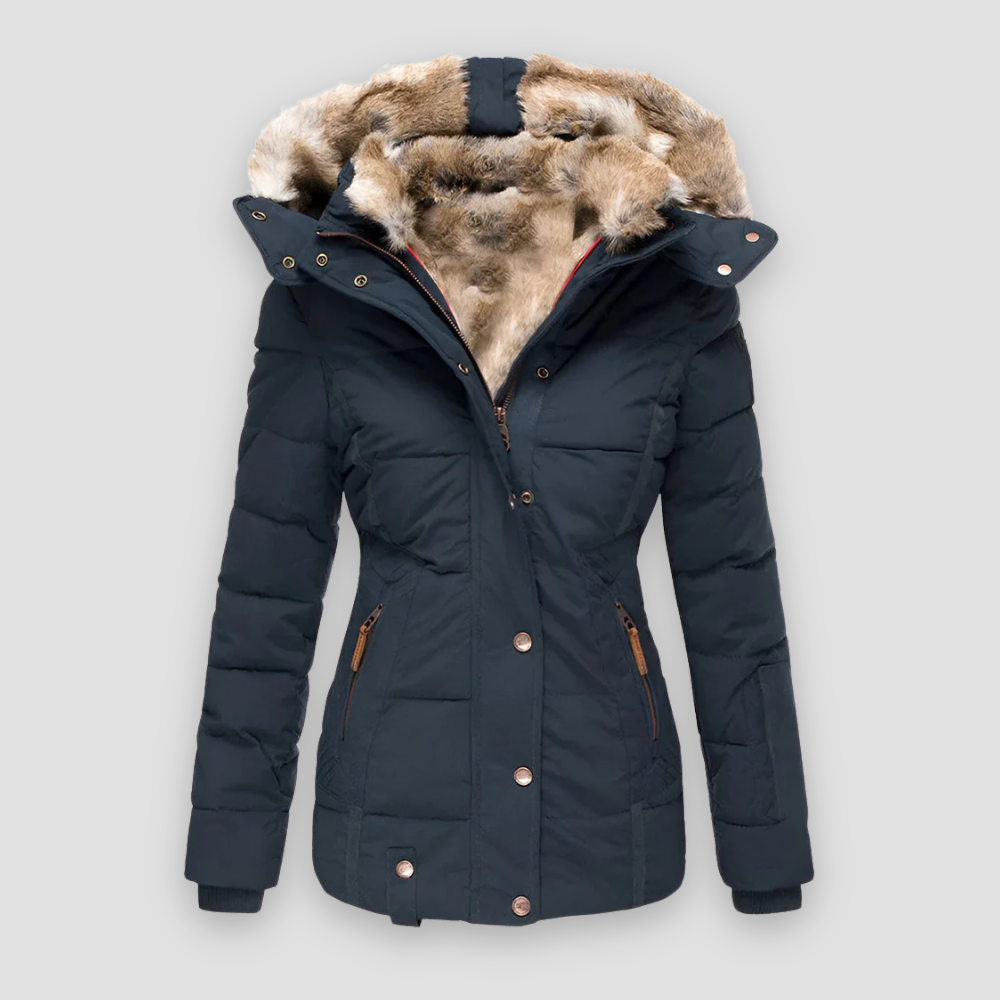 Badhie | Women’s Luxe Winter Fur-Lined Puffer Jacket