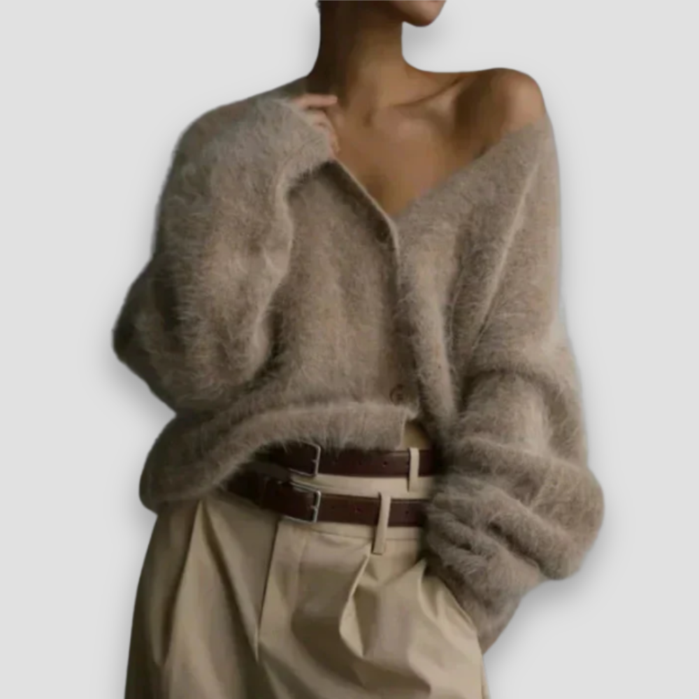 Badhie | Women’s Soft Fluffy Knit Cardigan