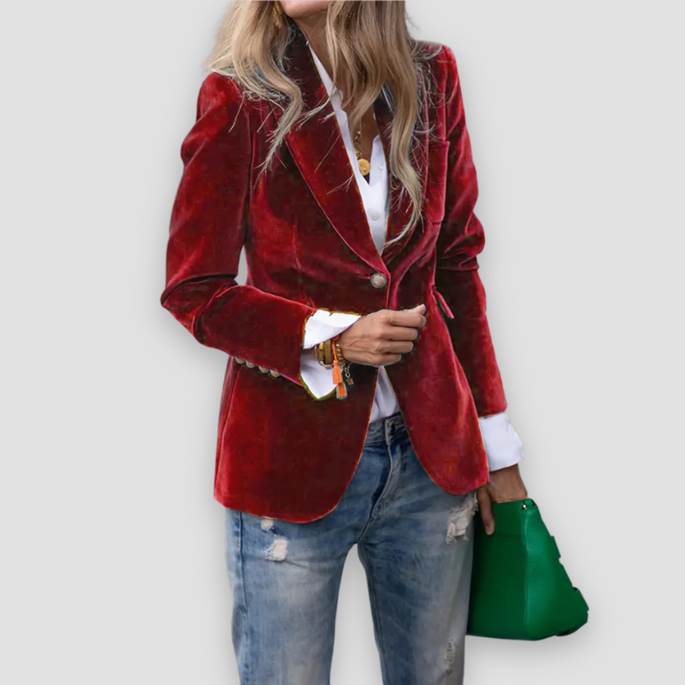 Badhie | Women’s Velvet Tailored Blazer
