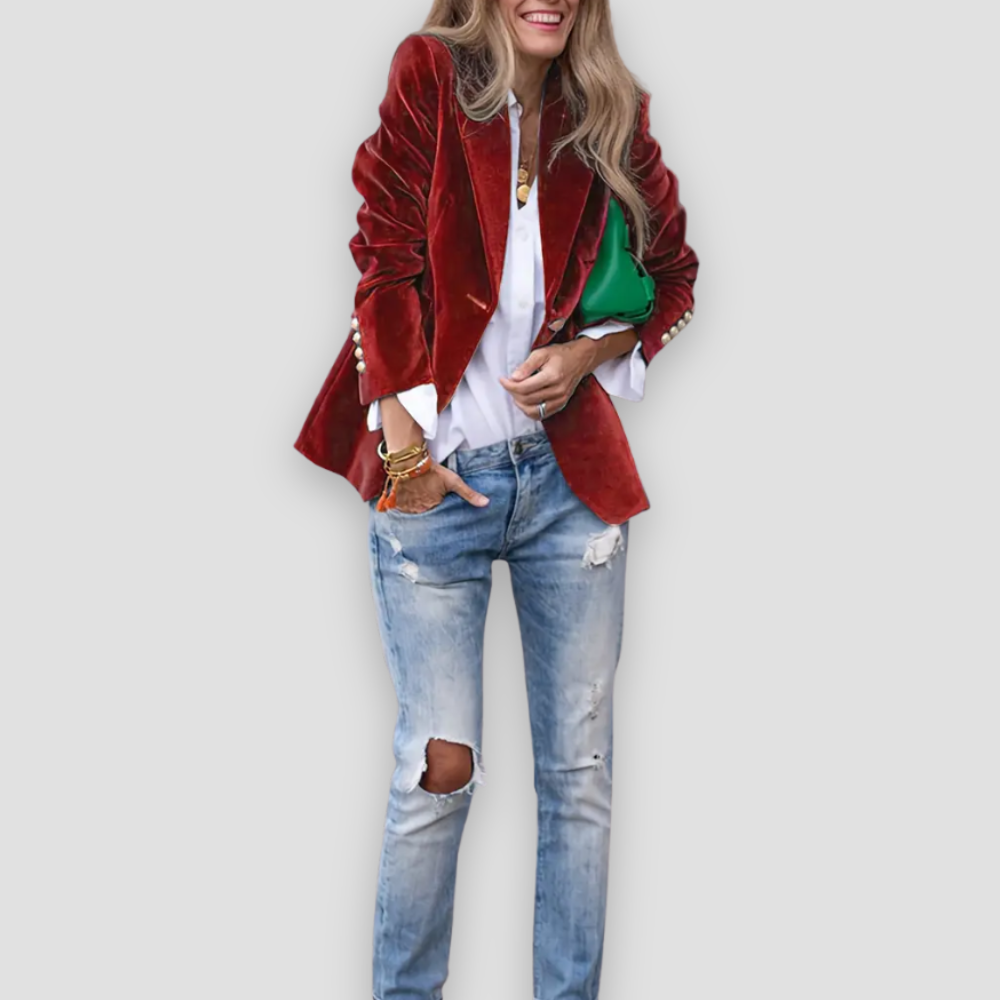 Badhie | Women’s Velvet Tailored Blazer