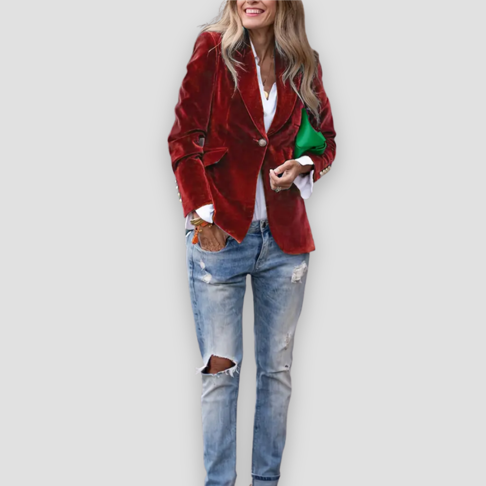 Badhie | Women’s Velvet Tailored Blazer
