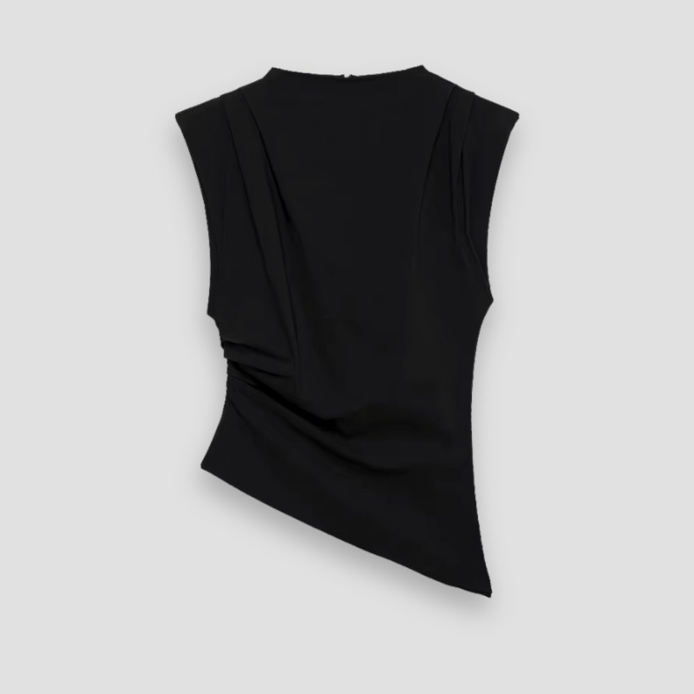 Badhie | Women’s Asymmetrical Draped Sleeveless Top
