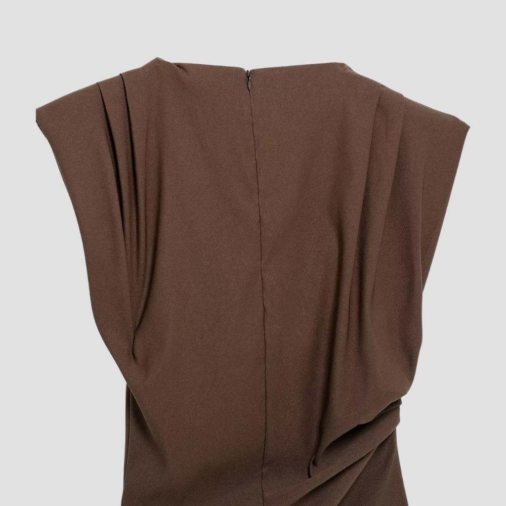 Badhie | Women’s Asymmetrical Draped Sleeveless Top