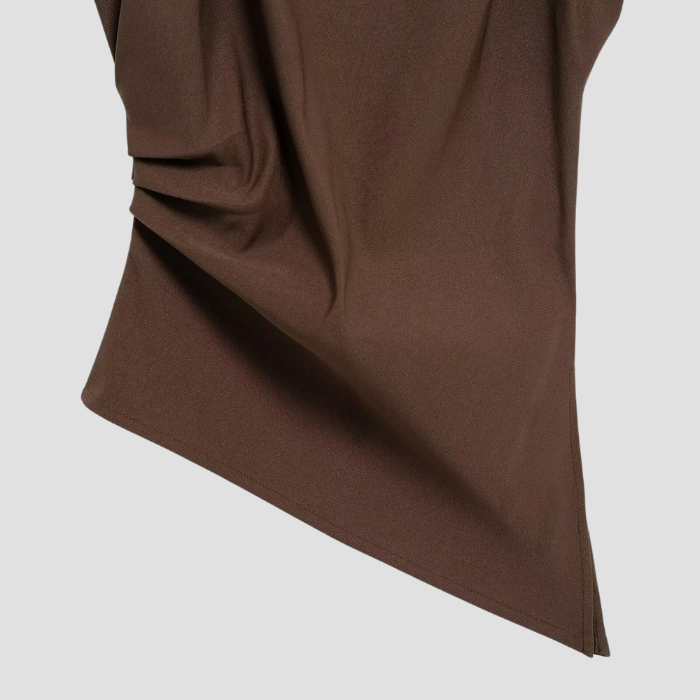Badhie | Women’s Asymmetrical Draped Sleeveless Top
