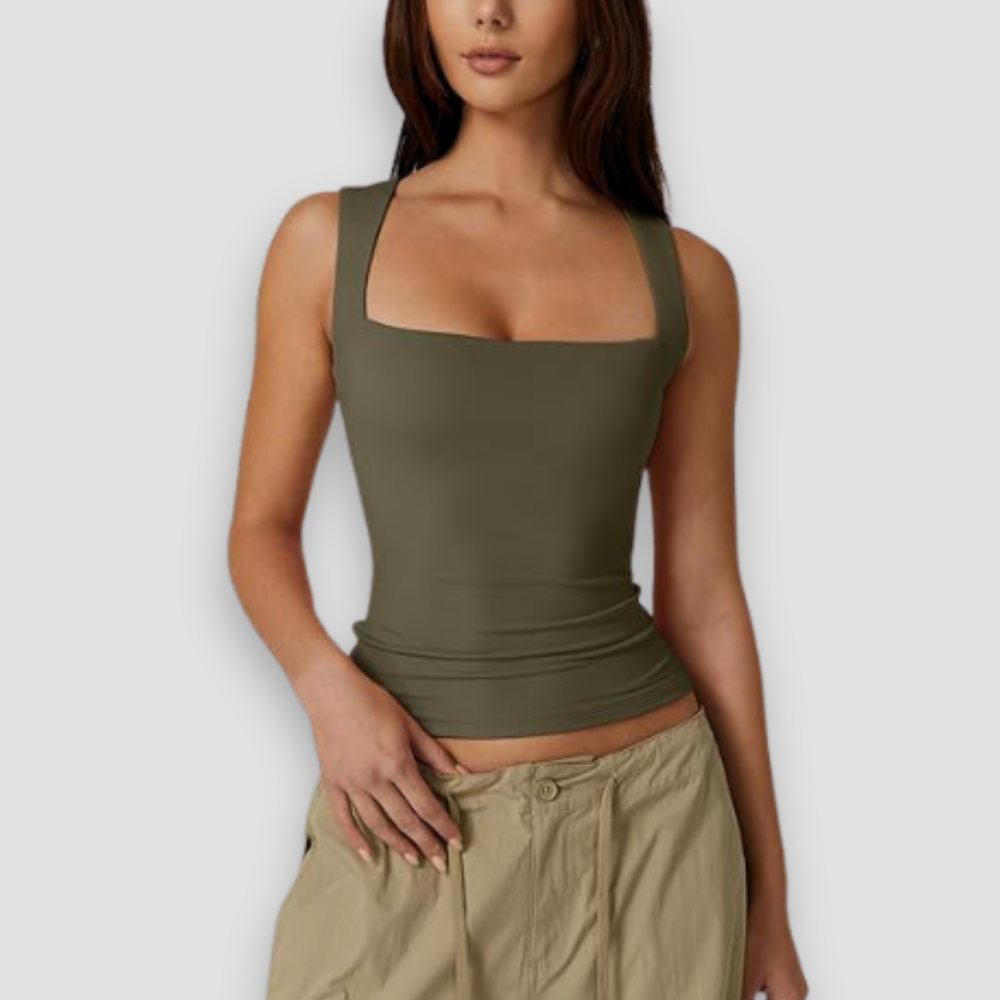 Badhie | Women’s Sleek Square-Neck Tank Top