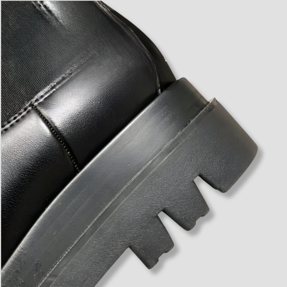 Badhie | Women’s Black Boots Classic Leather Chelsea Slip-On Boots