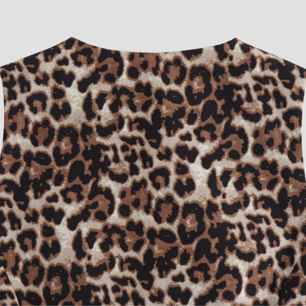 Badhie | Women’s Leopard Print Buttoned Vest