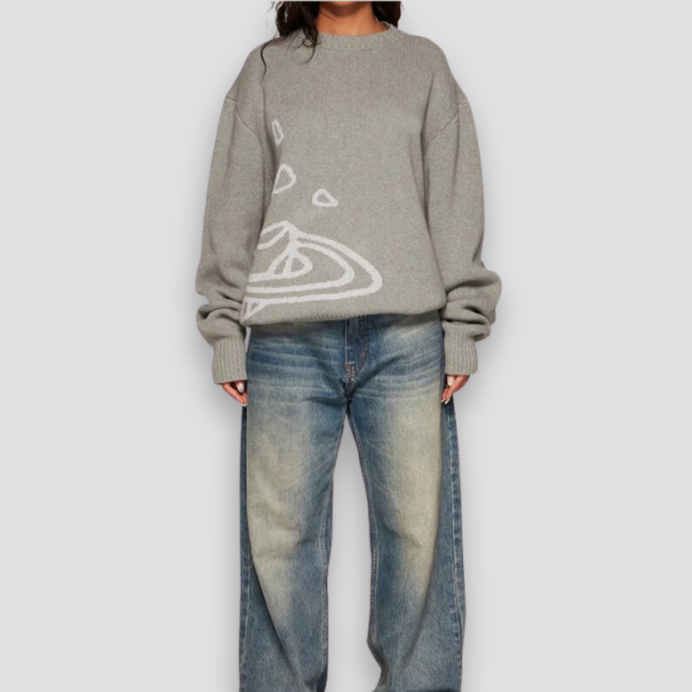 Badhie | Women's Jumper Oversized Knit Comfy Loose Fit Sweater